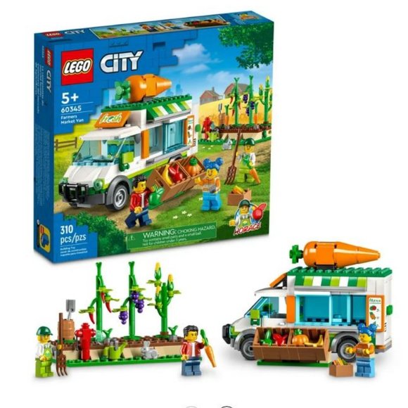 Lego Other - LEGO City Farmers Market Van 60345 Building Set Food Truck Farm Van Easter gift